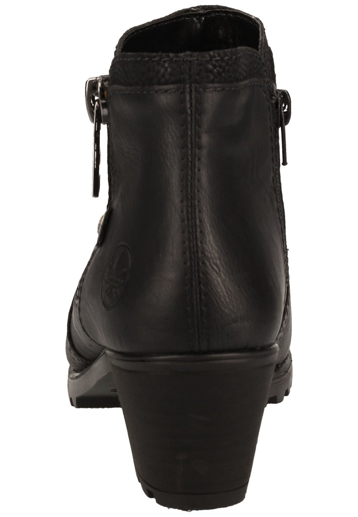 Rieker Stiefelette Lederimitat Schwarz Warmfutter - surf4shoes