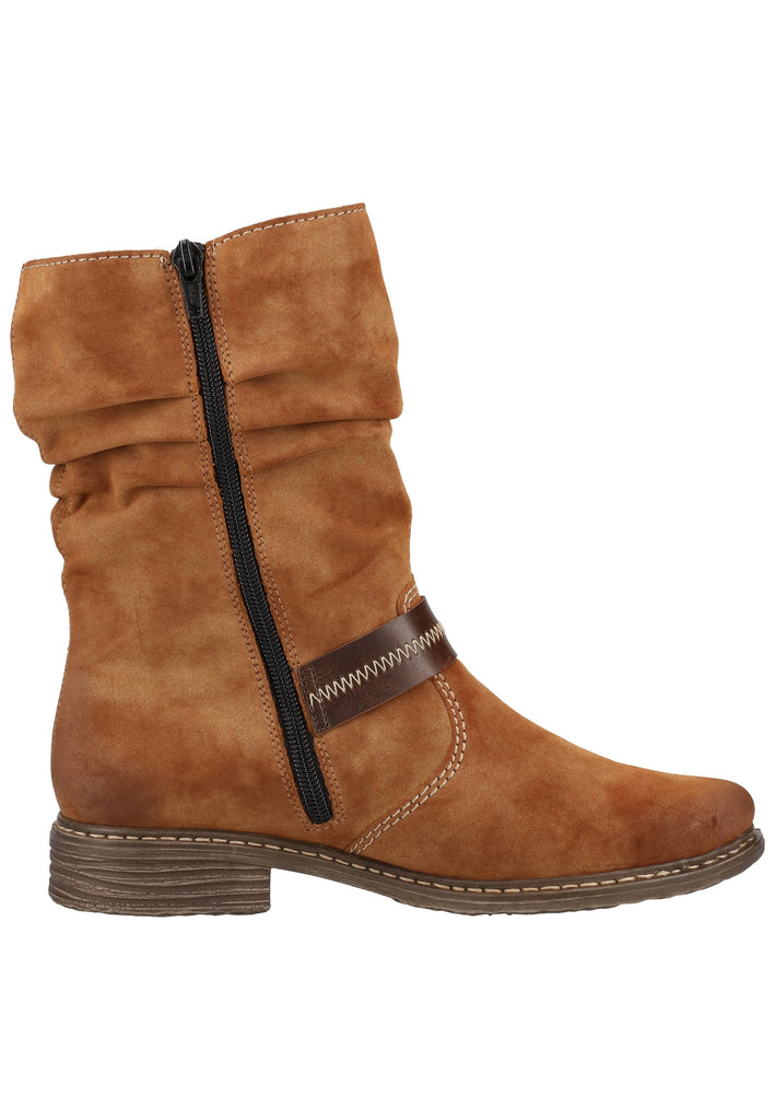 Rieker Stiefel Lederimitat Kastanie Warmfutter - surf4shoes