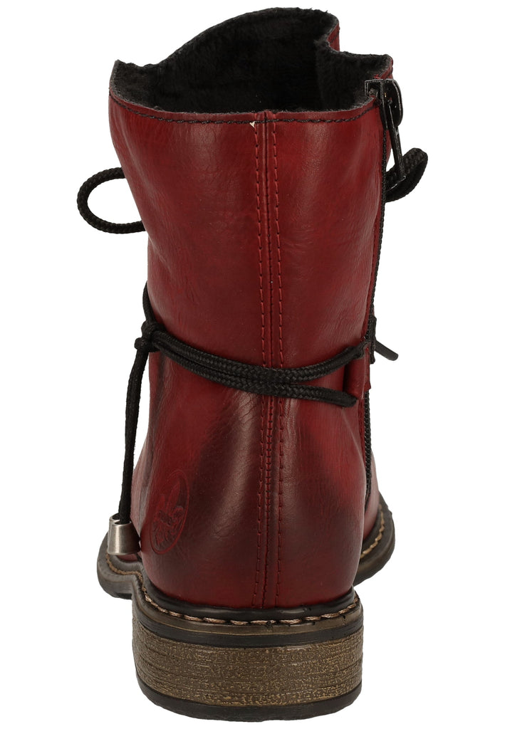 Rieker Stiefelette Lederimitat Wine Warmfutter - surf4shoes