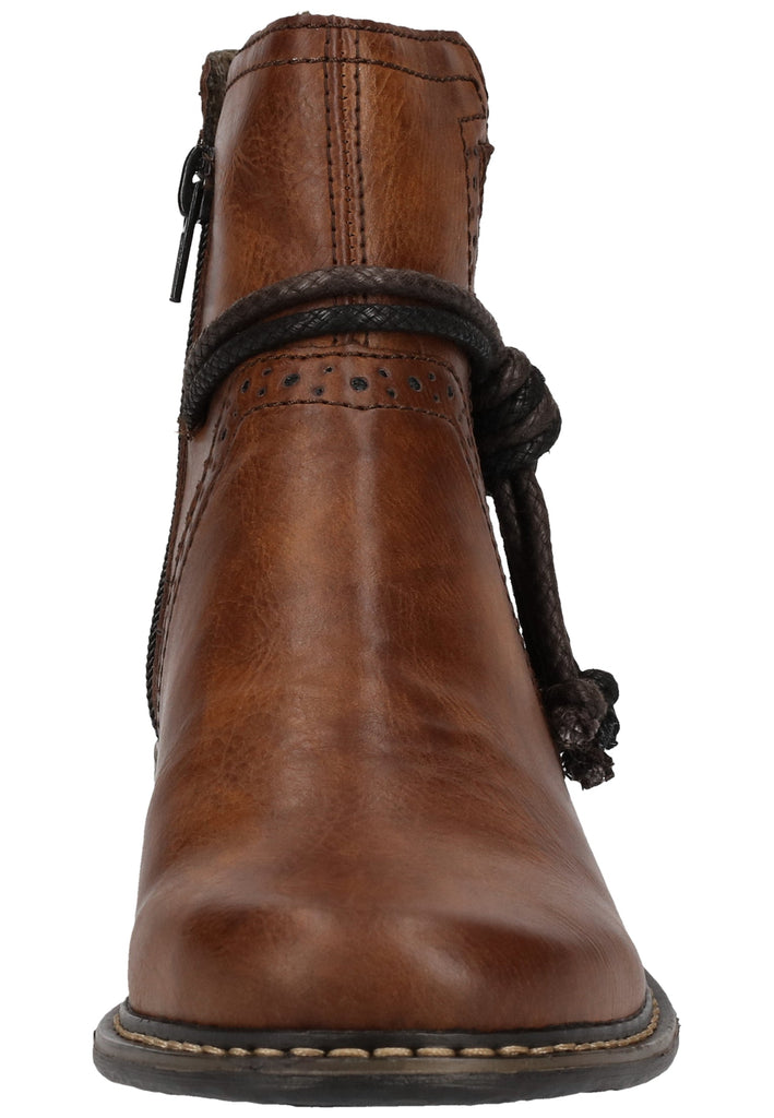 Rieker Stiefelette Lederimitat Braun - surf4shoes