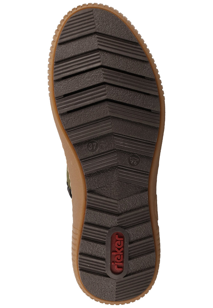 Rieker Stiefelette Lederimitat Braun Warmfutter - surf4shoes