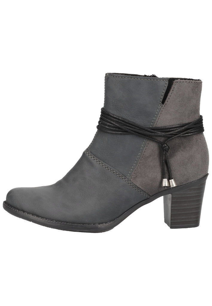 Rieker Stiefelette Lederimitat Grau - surf4shoes