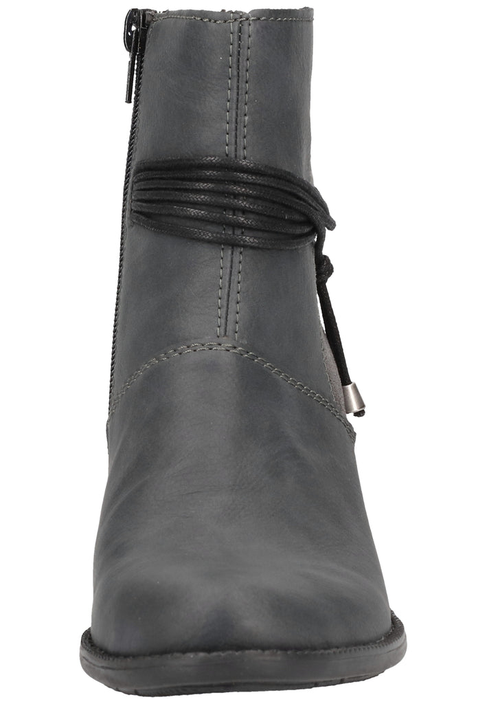 Rieker Stiefelette Lederimitat Grau - surf4shoes