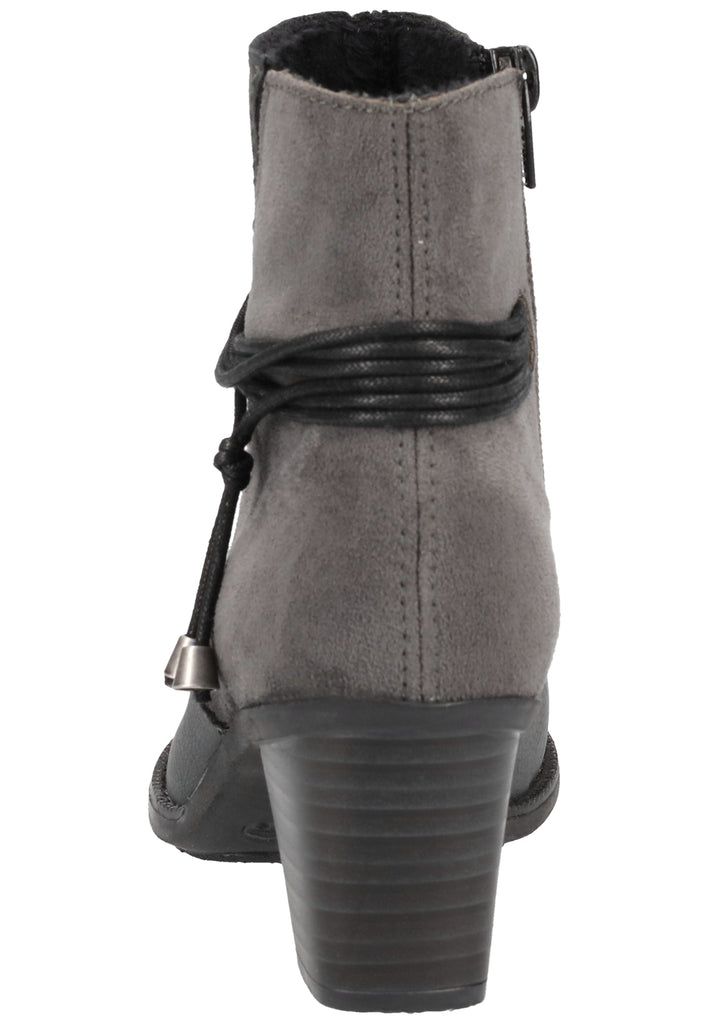Rieker Stiefelette Lederimitat Grau - surf4shoes