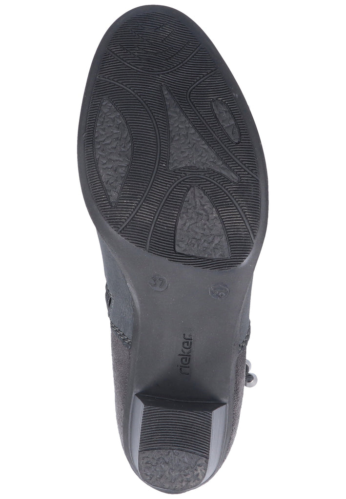 Rieker Stiefelette Lederimitat Grau - surf4shoes