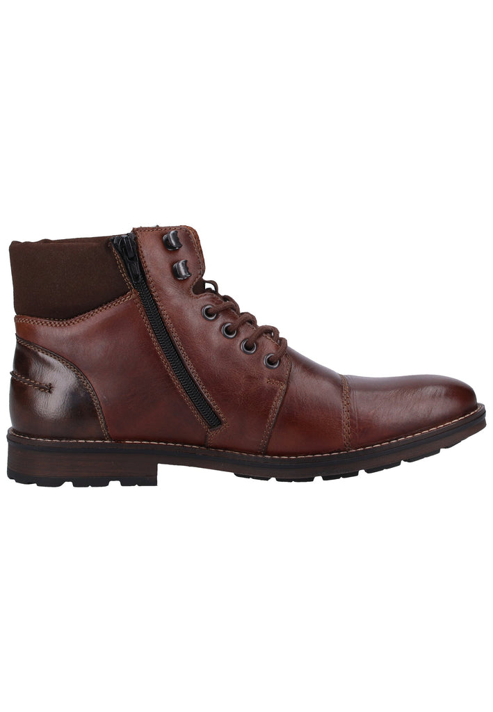 Rieker Stiefelette Glattleder Mokka Warmfutter - surf4shoes