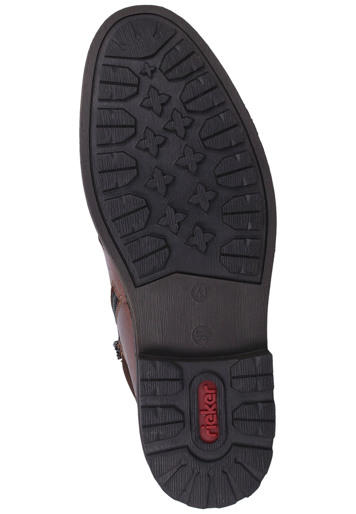 Rieker Stiefelette Glattleder Mokka Warmfutter - surf4shoes