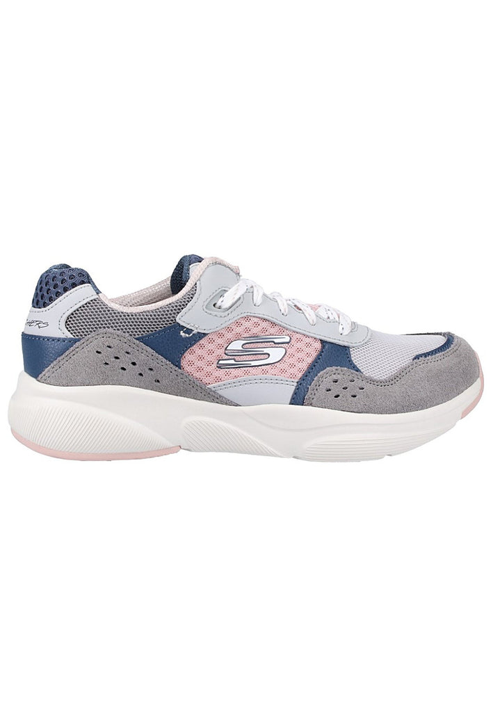 Skechers Sneaker Leder Grau - surf4shoes