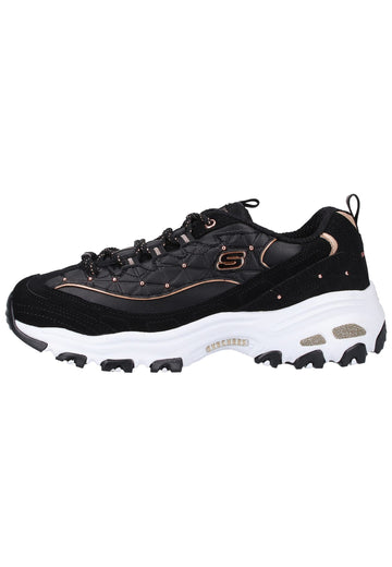 Skechers Sneaker Leder Schwarz - surf4shoes