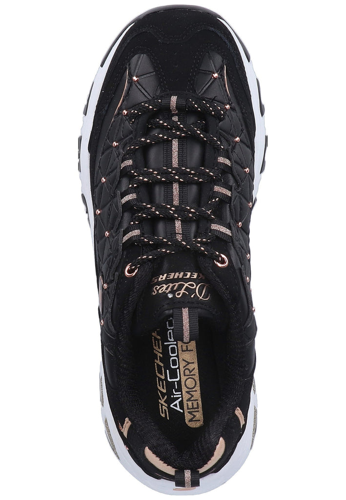 Skechers Sneaker Leder Schwarz - surf4shoes