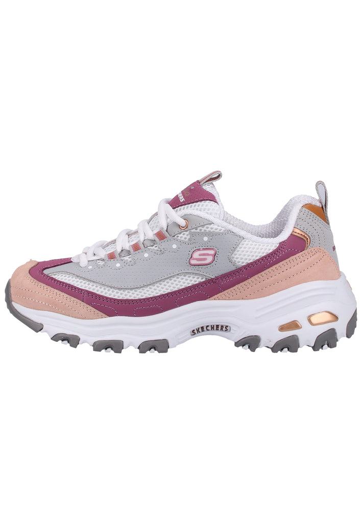 Skechers Sneaker Leder Hellgrau - surf4shoes