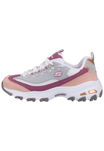 Skechers Sneaker Leder Hellgrau - surf4shoes