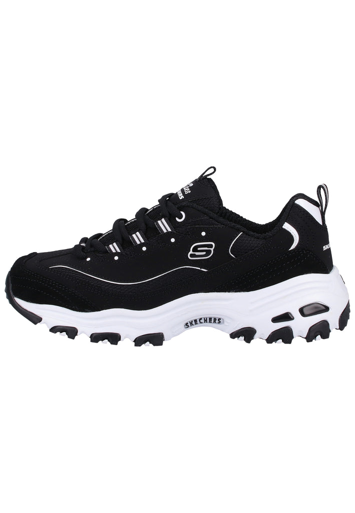 Skechers Sneaker Leder Schwarz - surf4shoes