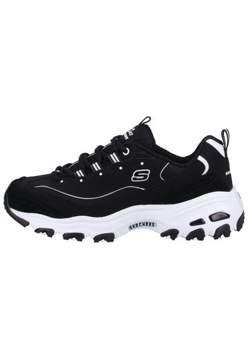 Skechers Sneaker Leder Schwarz - surf4shoes