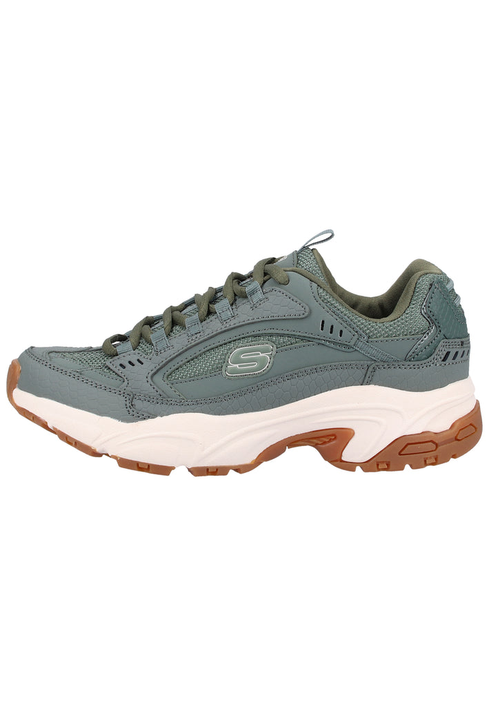 Skechers Sneaker Leder Grün - surf4shoes