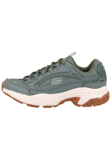Skechers Sneaker Leder Grün - surf4shoes