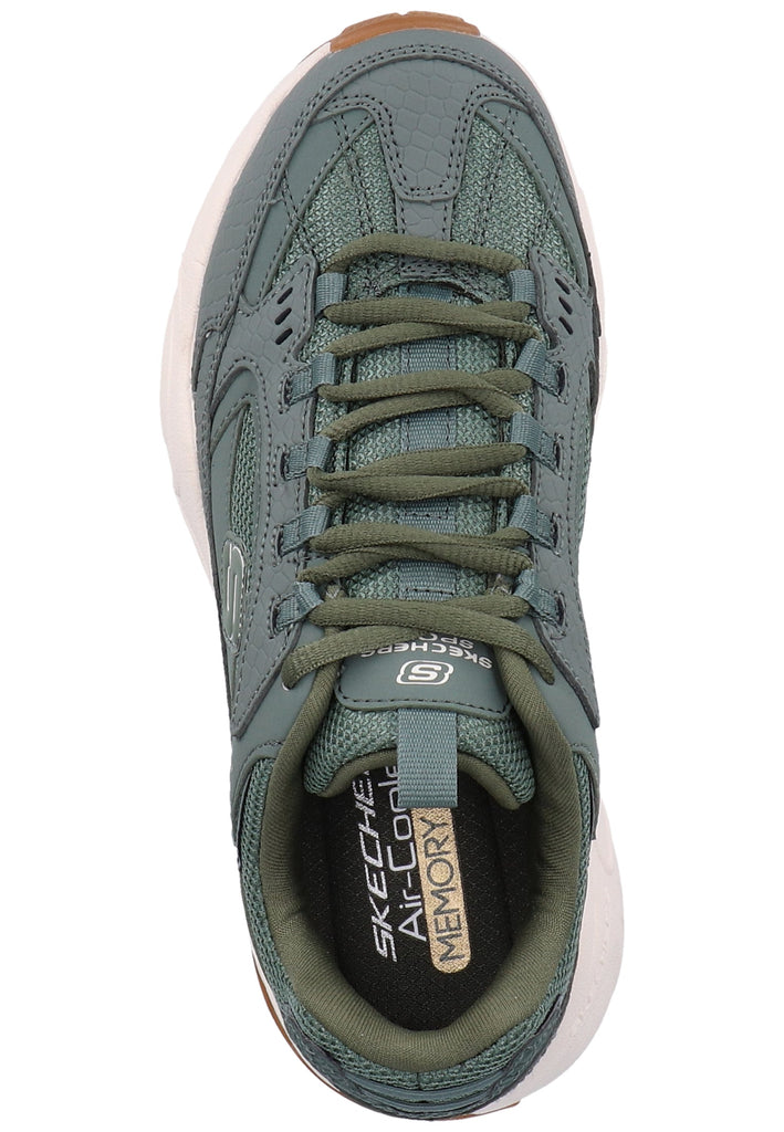 Skechers Sneaker Leder Grün - surf4shoes