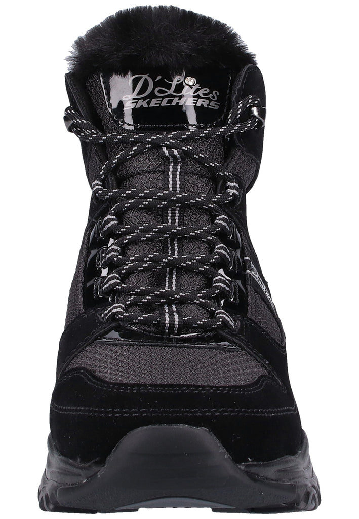 Skechers Stiefelette Veloursleder/Textil Schwarz - surf4shoes