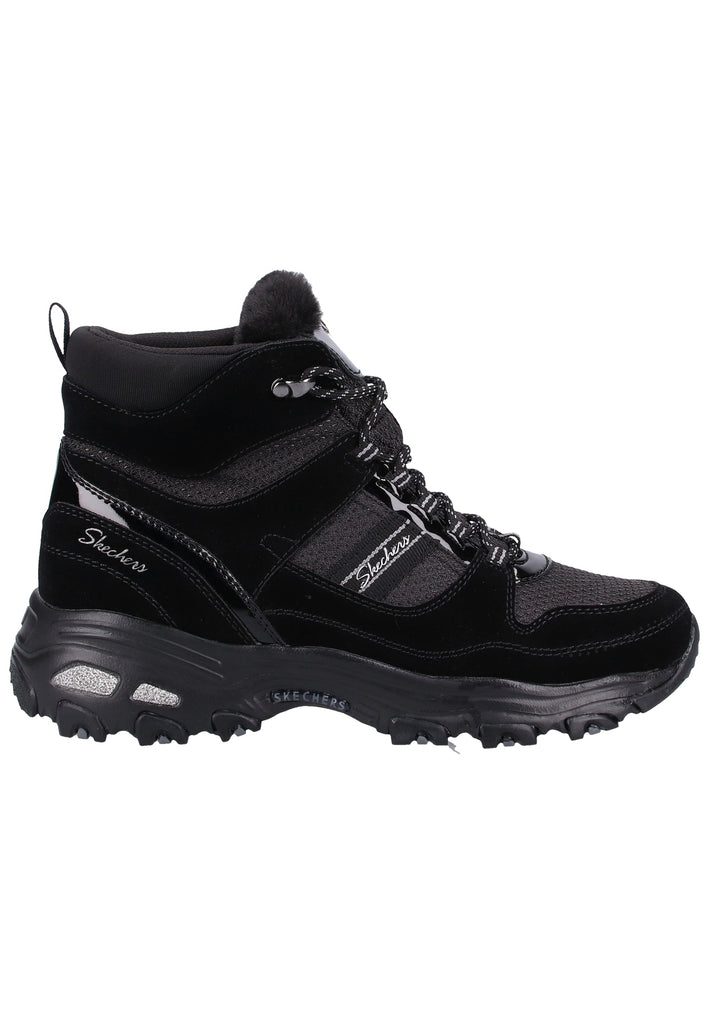 Skechers Stiefelette Veloursleder/Textil Schwarz - surf4shoes