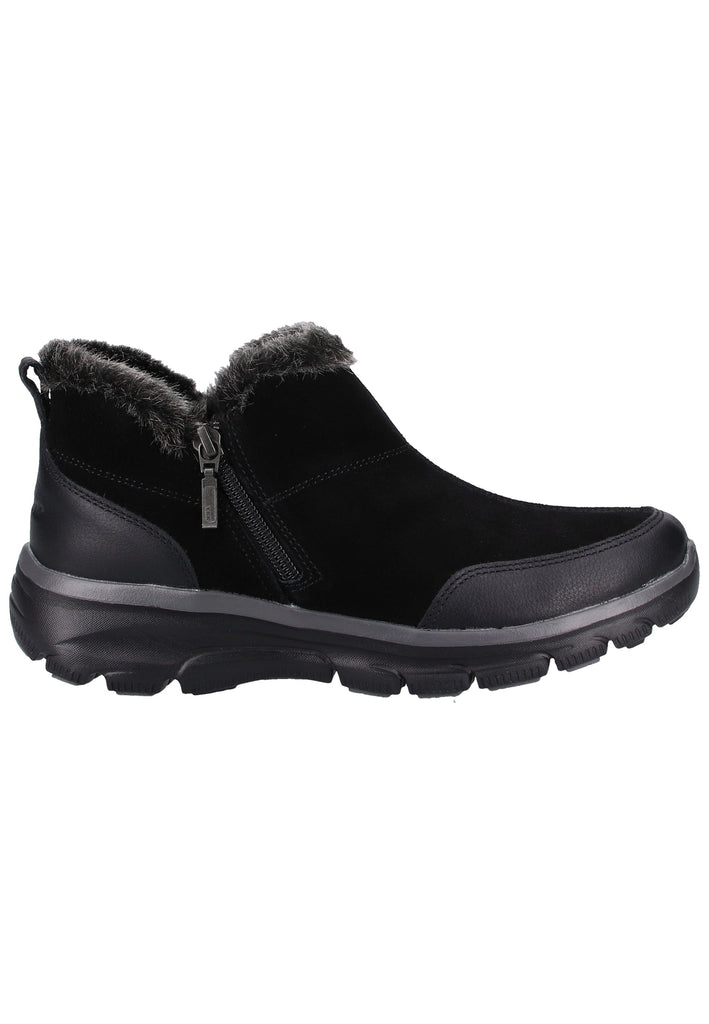 Skechers Stiefelette Leder/Textil Schwarz - surf4shoes