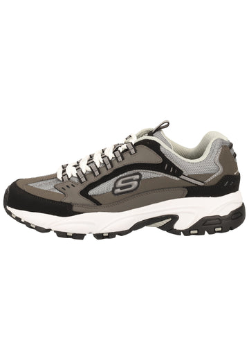 Skechers Sneaker Leder Grau - surf4shoes