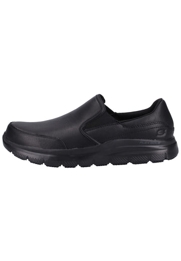 Skechers Slipper Leder Schwarz - surf4shoes