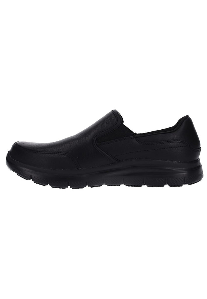 Skechers Slipper Leder Schwarz - surf4shoes