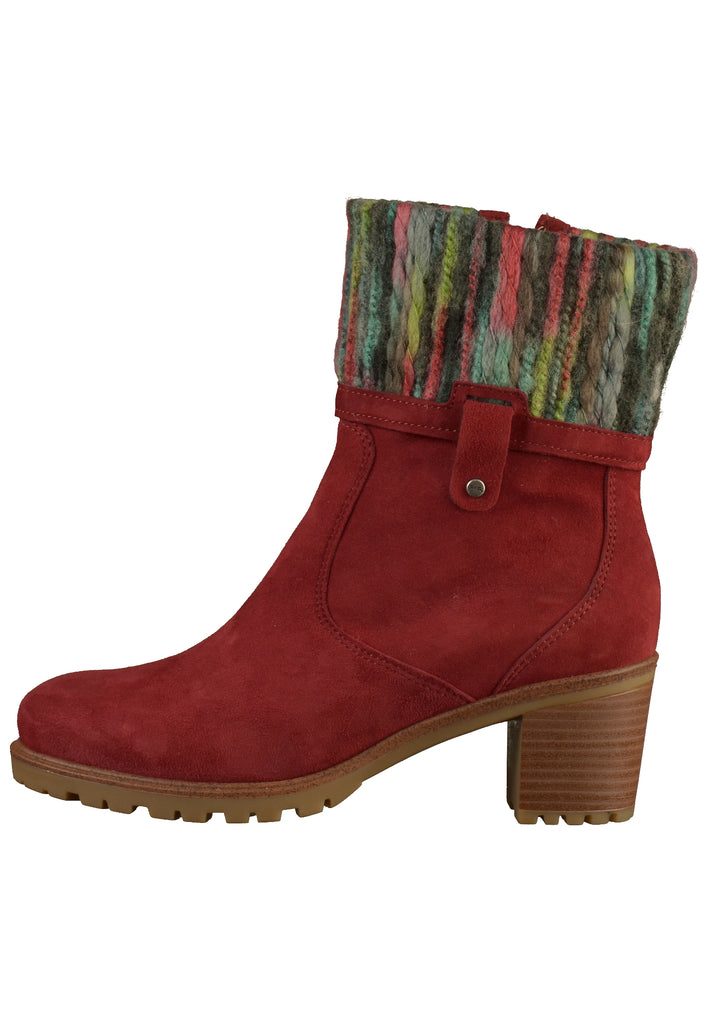 ara Stiefelette Nubukleder Rot - surf4shoes