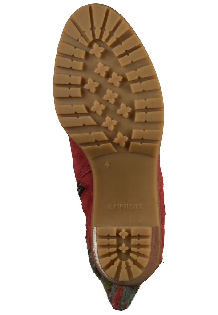 ara Stiefelette Nubukleder Rot - surf4shoes