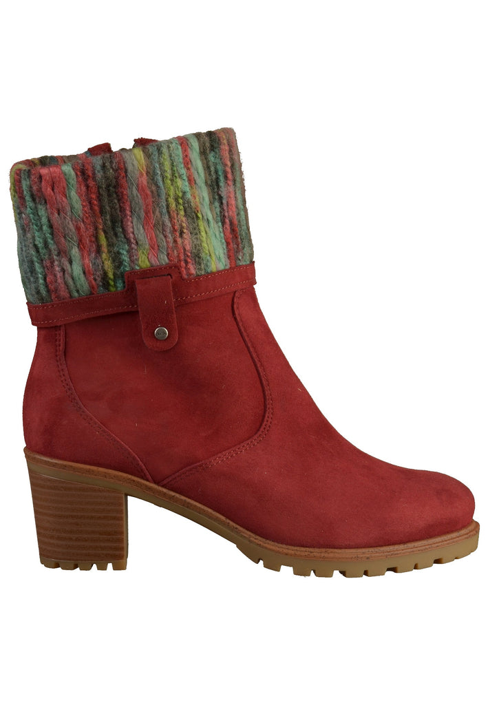ara Stiefelette Nubukleder Rot - surf4shoes