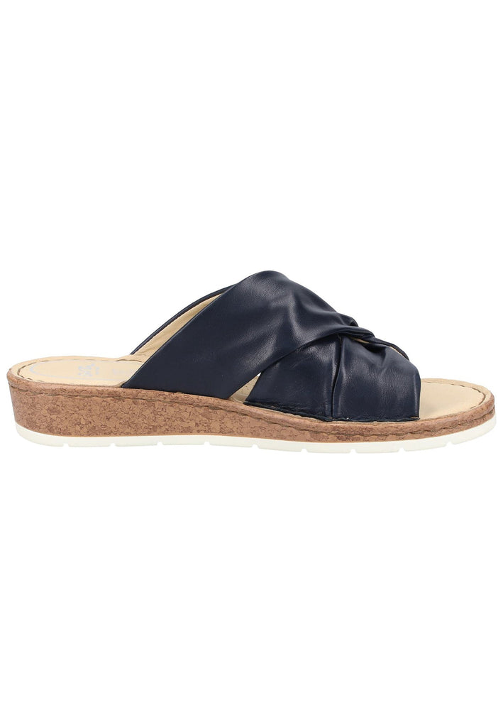 ara Pantoletten Leder Blau - surf4shoes