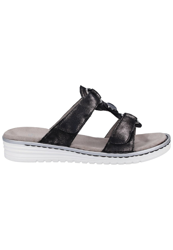 ara Pantoletten Lederimitat Blau - surf4shoes