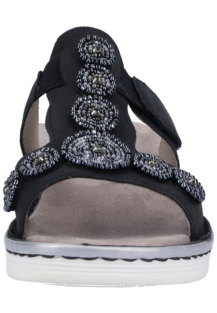 ara Pantoletten Nubukleder Blau - surf4shoes