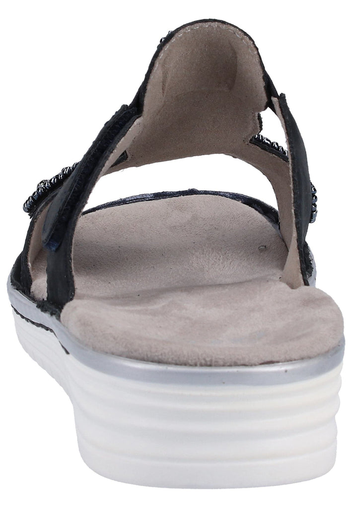 ara Pantoletten Nubukleder Blau - surf4shoes