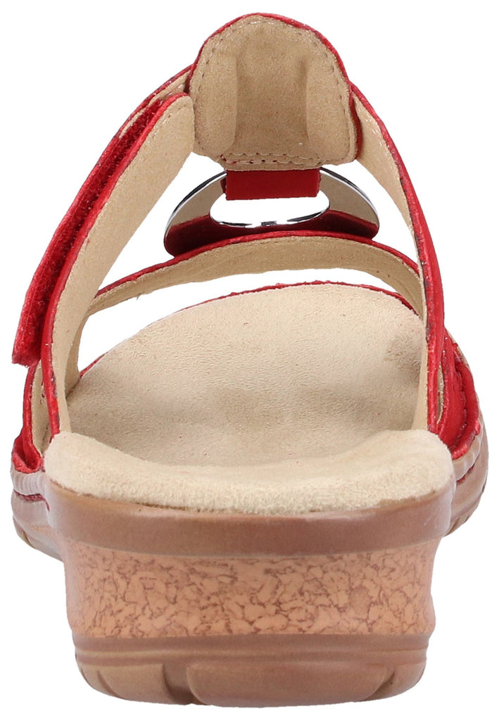 ara Pantoletten Nubukleder Rot - surf4shoes