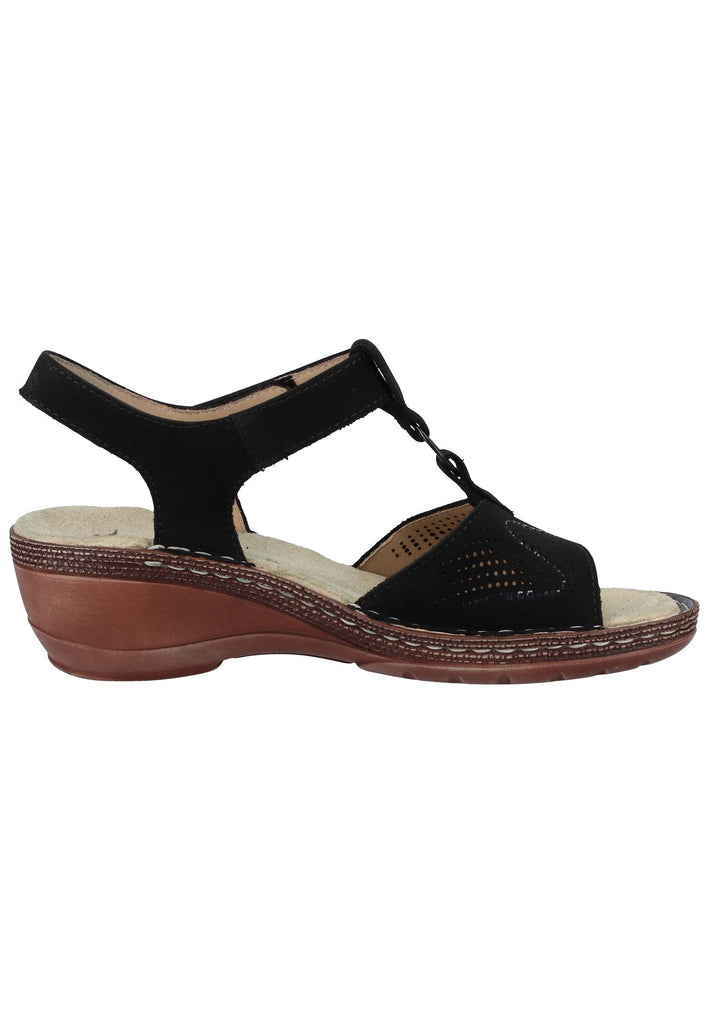 ara Sandalen Nubukleder Schwarz - surf4shoes