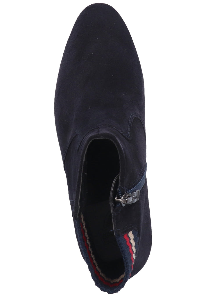 ara Stiefelette Veloursleder Blau/Rot - surf4shoes