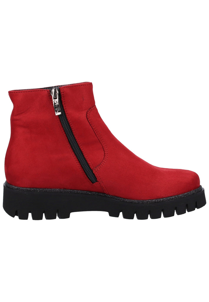 ara Stiefelette Lederimitat/Textil Rot - surf4shoes
