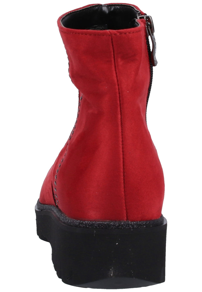 ara Stiefelette Lederimitat/Textil Rot - surf4shoes