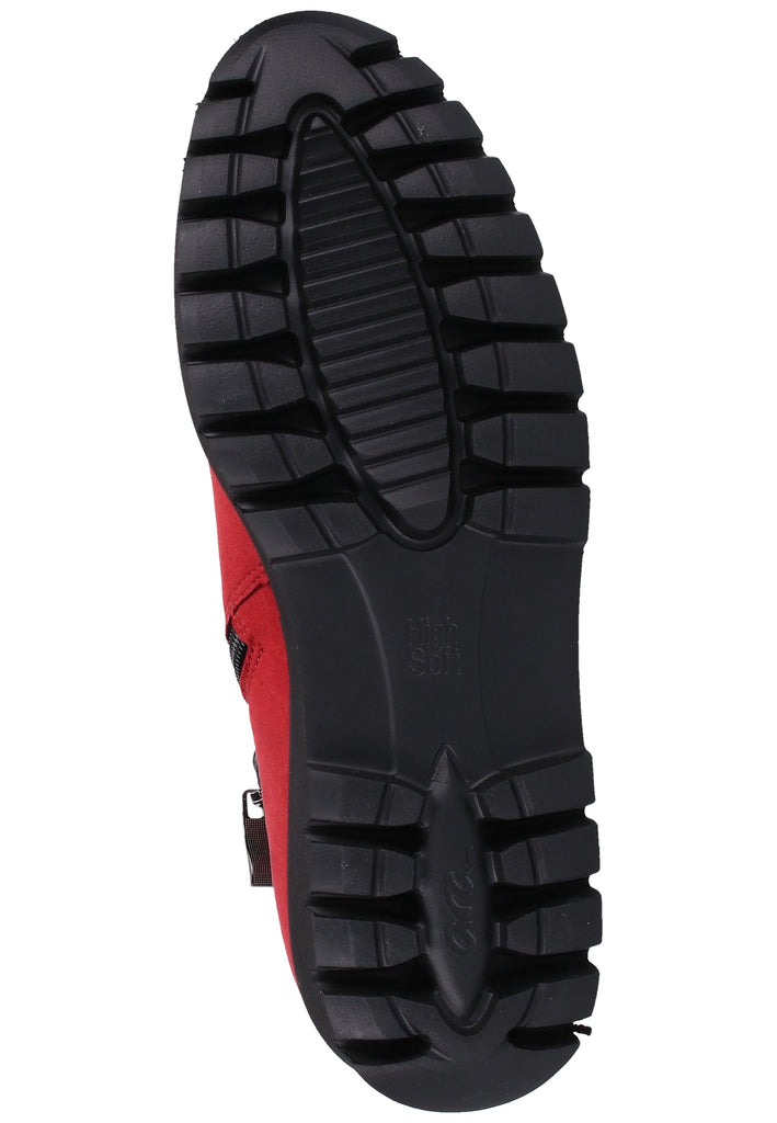 ara Stiefelette Lederimitat/Textil Rot - surf4shoes
