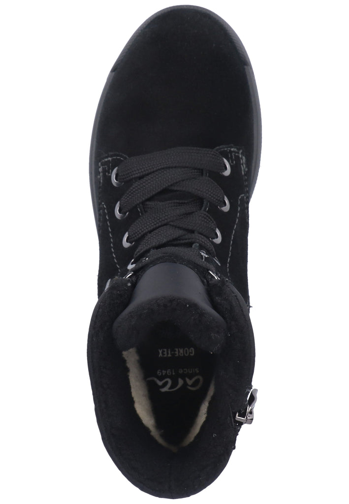ara Stiefelette Veloursleder/Textil Schwarz Warmfutter - surf4shoes