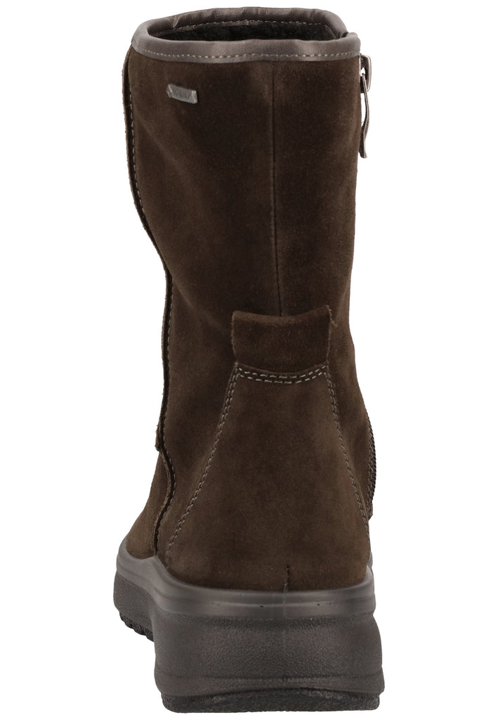 ara Stiefelette Veloursleder Grau Warmfutter - surf4shoes