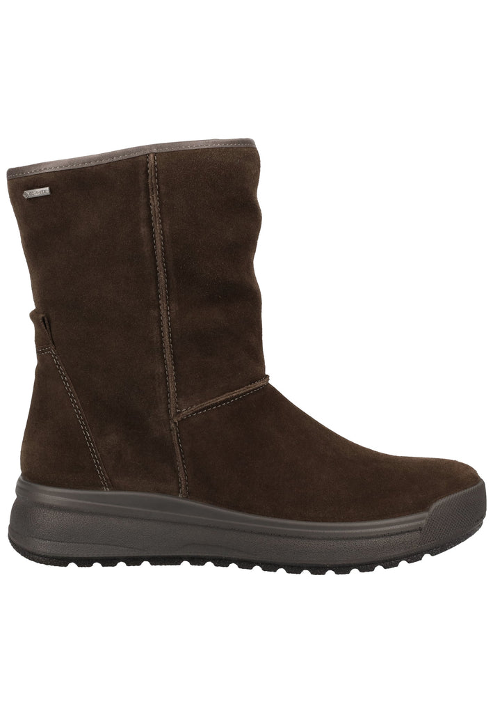 ara Stiefelette Veloursleder Grau Warmfutter - surf4shoes
