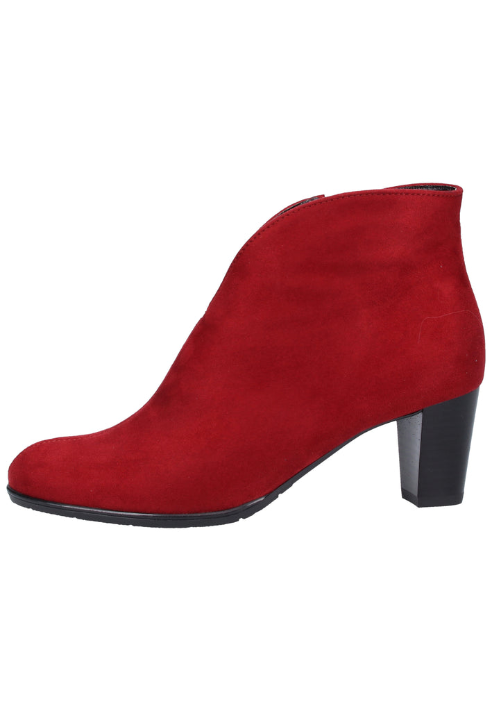 ara Stiefelette Samt Rot - surf4shoes