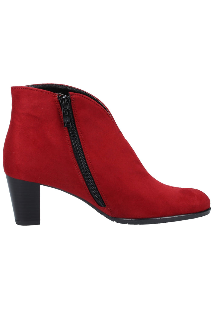 ara Stiefelette Samt Rot - surf4shoes