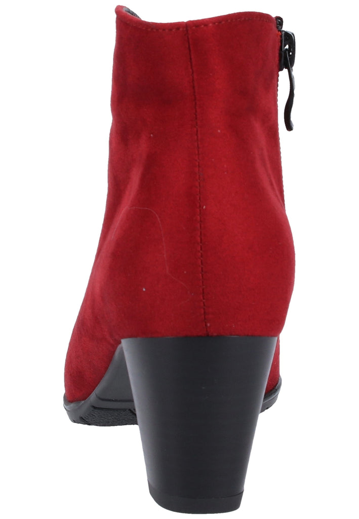 ara Stiefelette Samt Rot - surf4shoes