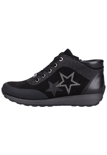 ara Sneaker Lederimitat/Textil Schwarz - surf4shoes