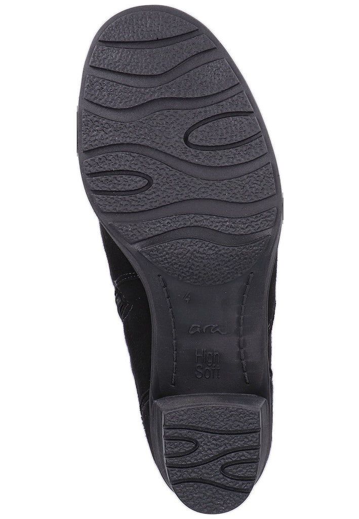 ara Stiefelette Lederimitat/Textil Schwarz Warmfutter - surf4shoes
