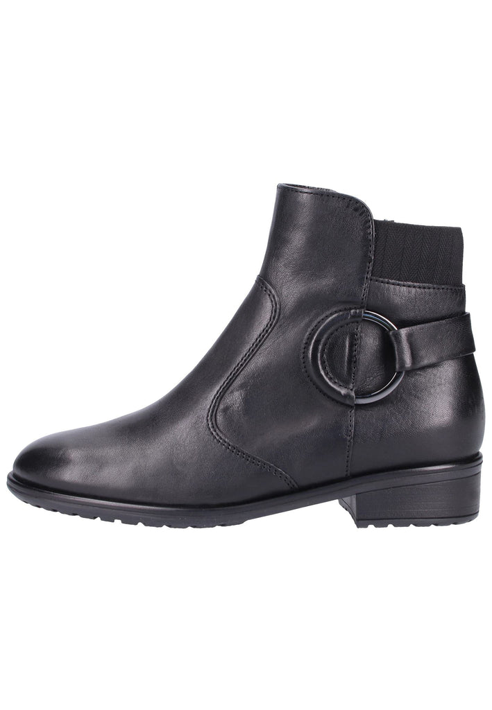 ara Stiefelette Glattleder Schwarz - surf4shoes