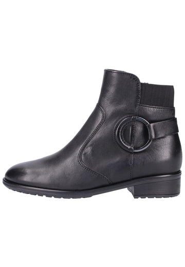 ara Stiefelette Glattleder Schwarz - surf4shoes